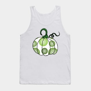 Cute Halloween Green Mandala Pumpkin Tank Top